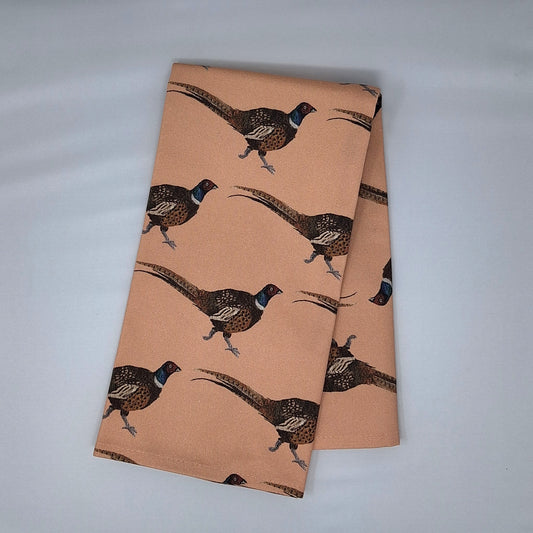 'Kingsley' Tea Towel - Salmon Pink