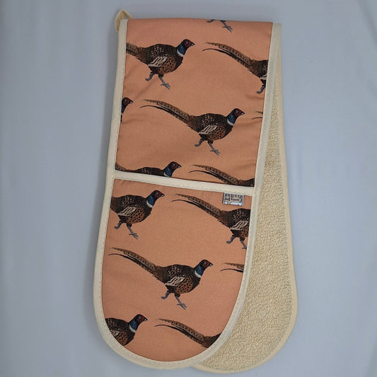 'Kingsley' Oven Gloves - Salmon Pink